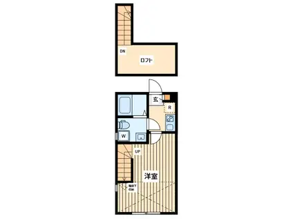 エリテ町田(1K/2階)の間取り写真