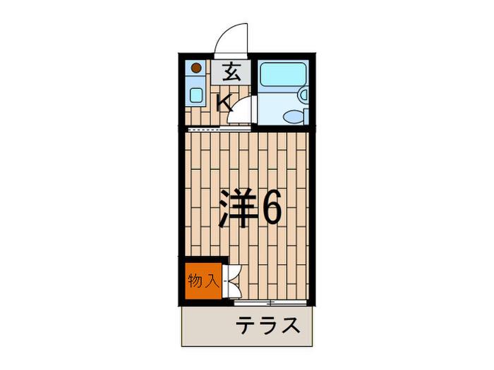 コーポ町田(1K/1階)の間取り写真