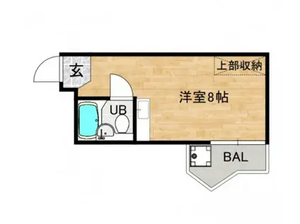 PLイースト大橋V(ワンルーム/4階)の間取り写真