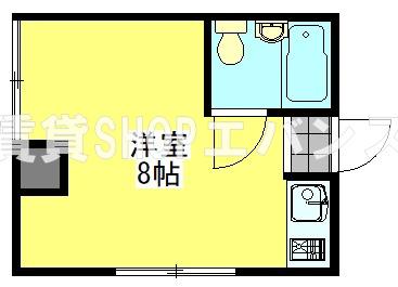 サカエビル(ワンルーム/3階)の間取り写真