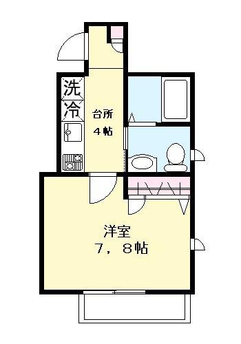 PIETRA ICHIKAWA(1K/2階)の間取り写真
