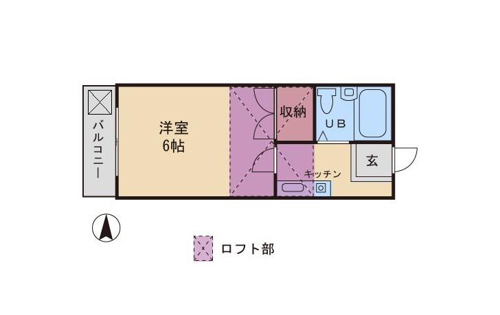 アネックス・ローズII(1K/1階)の間取り写真