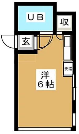 ソレイユ目白(ワンルーム/2階)の間取り写真