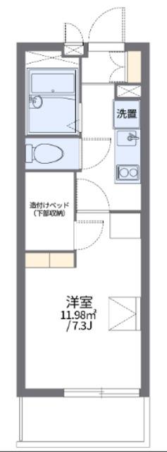 レオパレスプレミール中浦和I(1K/3階)の間取り写真