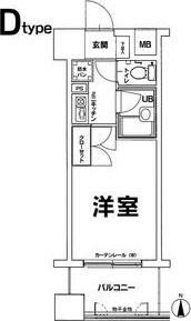 エスリード新大阪第8(1K/6階)の間取り写真