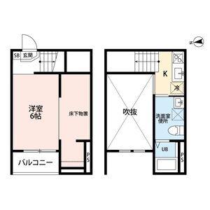 シャンテール(ワンルーム/1階)の間取り写真