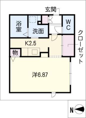 SITIO GIFU MOTOMACHI(1K/5階)の間取り写真