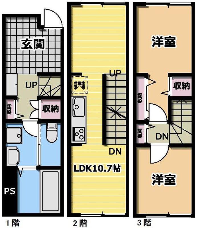 MOK-TERRACE GYOUTOKU(2LDK/1階)の間取り写真