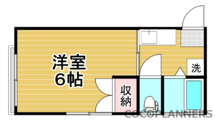 プランドゥ新南部(1K/2階)の間取り写真