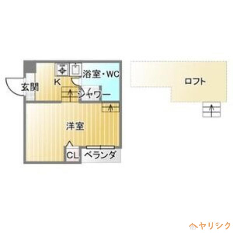 T-PARTS(1K/1階)の間取り写真