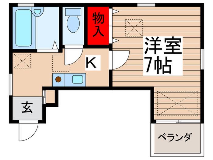 ルネス根岸1・2番館(1K/3階)の間取り写真