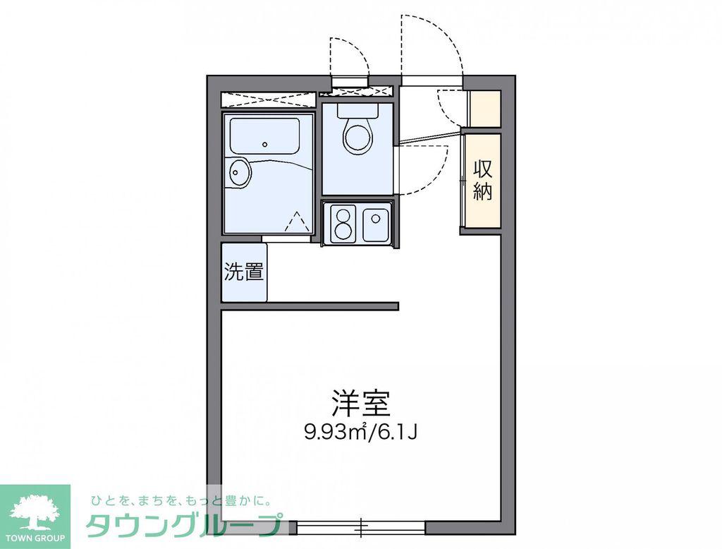 レオパレスアクア(1K/2階)の間取り写真