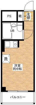 トーシンコーポ栄(ワンルーム/3階)の間取り写真