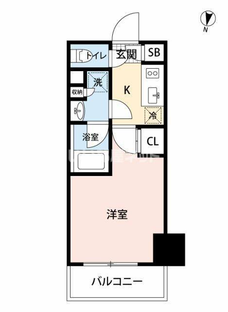GRAND横濱山下町(1K/10階)の間取り写真