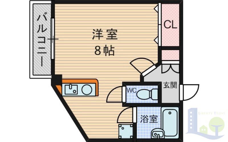 アルテ118(ワンルーム/6階)の間取り写真