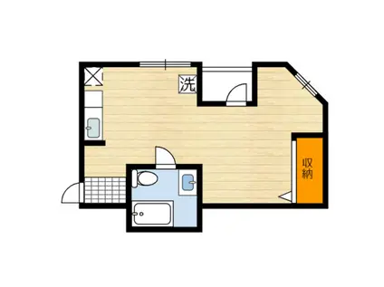 永田幸町ビル(ワンルーム/3階)の間取り写真