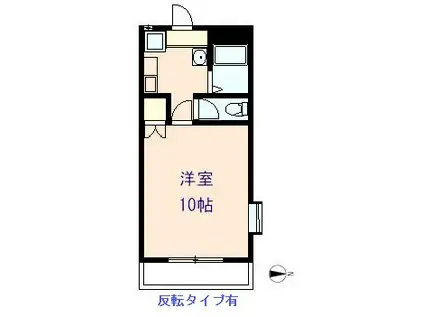 グローバルビル(1K/2階)の間取り写真