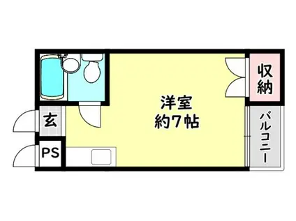 コスモ大和田(ワンルーム/1階)の間取り写真