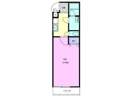 パイナップル荘(1K/1階)の間取り写真