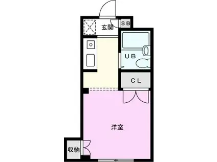 コンフォートマンション北戸田(ワンルーム/1階)の間取り写真