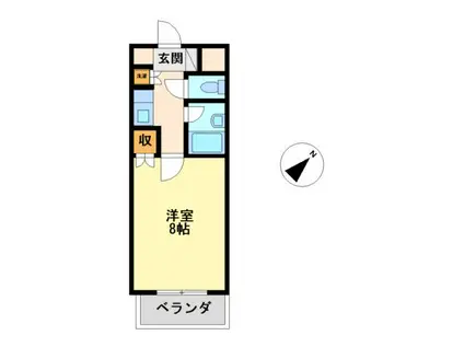 熱田泰文堂ビル(1K/3階)の間取り写真