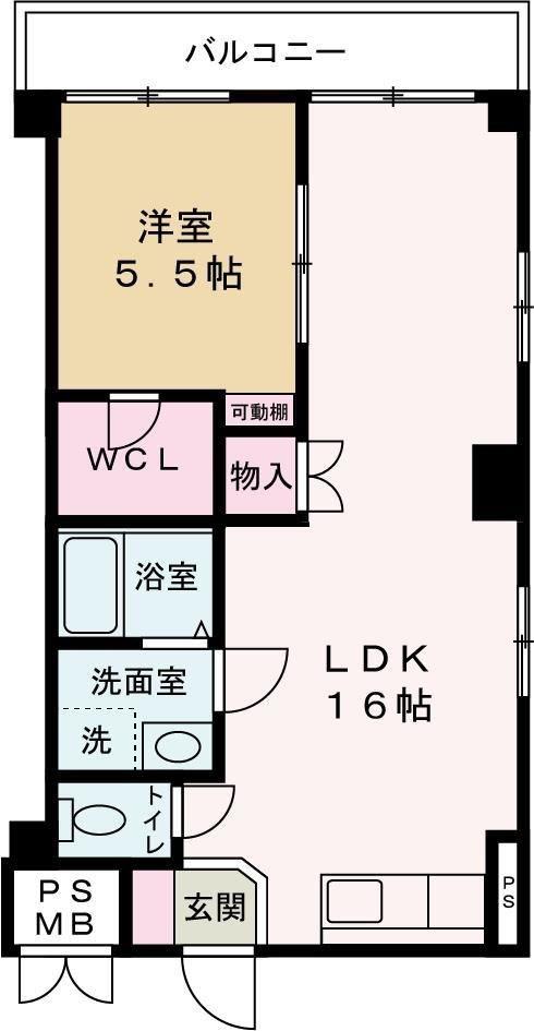 PERFECTLIFE姫路(1LDK/3階)の間取り写真