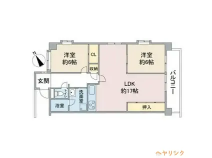 エトワールOZU(2LDK/2階)の間取り写真