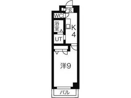 PRINTEMPS(1K/1階)の間取り写真