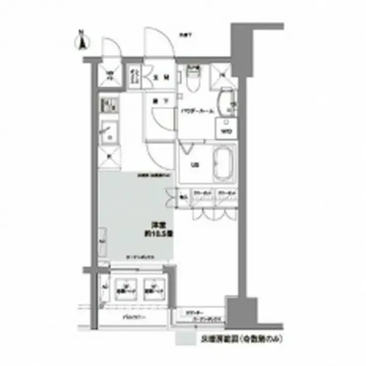 コンフォリア芝公園 11階階 間取り