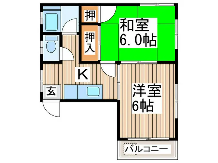 川上ハイツ 2階階 間取り