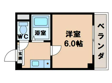 グローハイツ松崎町(1K/8階)の間取り写真