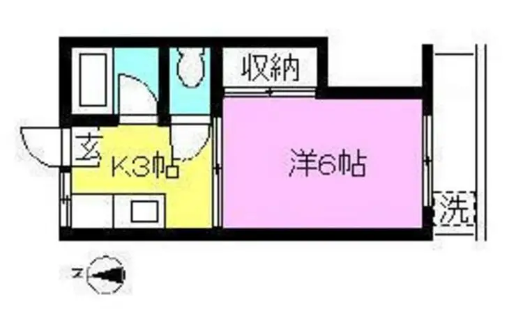 第3玉水ハイム 1階階 間取り