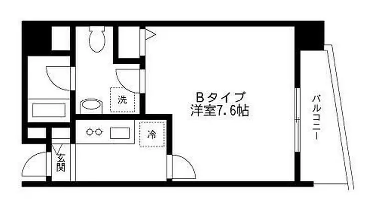 アヴァンセ戸越 8階階 間取り
