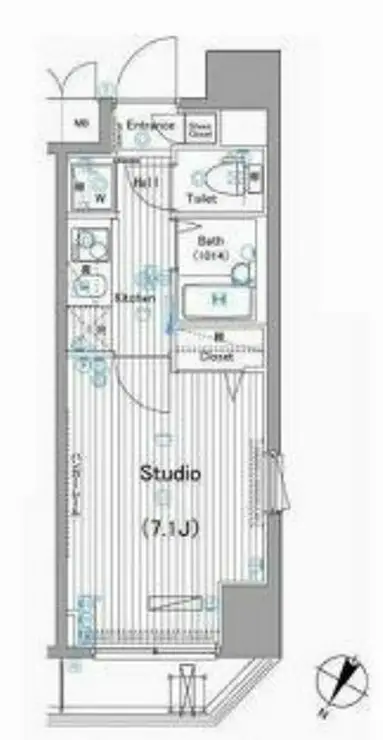 ガーラ・シティ渋谷幡ヶ谷 4階階 間取り