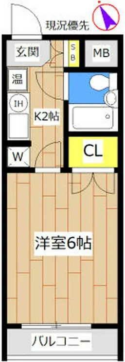 カサグランデ蓮根 2階階 間取り