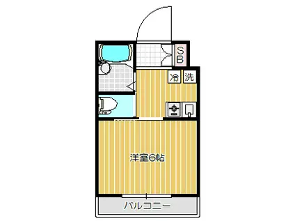 デア・ケーニッヒ(1K/3階)の間取り写真