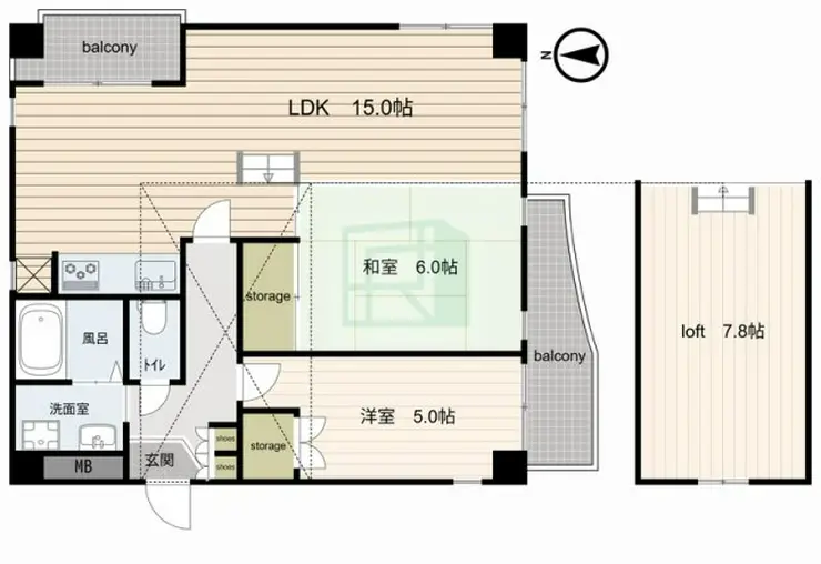 ユッサ浦和 4階階 間取り