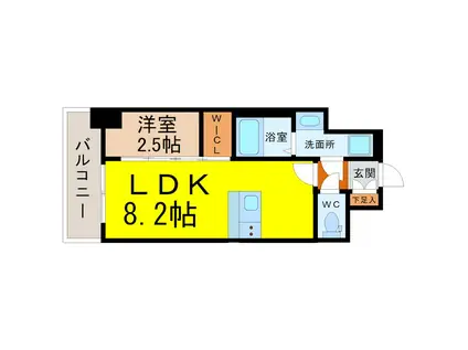 メイクスWアート金山ウエスト(1LDK/2階)の間取り写真