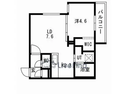 ALTUS南平岸(1LDK/2階)の間取り写真