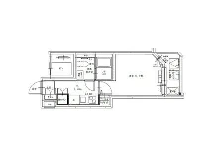 UCマンション豊島園(1K/2階)の間取り写真