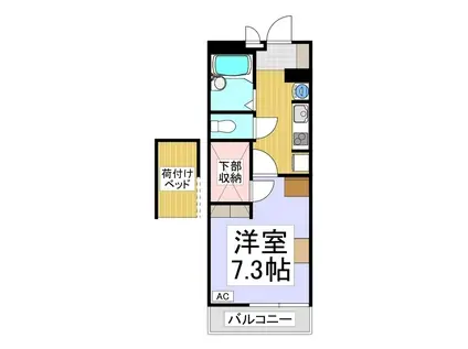 レオパレスグラン アプリコ(1K/3階)の間取り写真