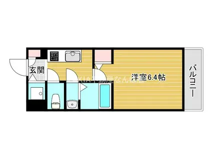 レジュールアッシュ難波MINAMI(1K/7階)の間取り写真