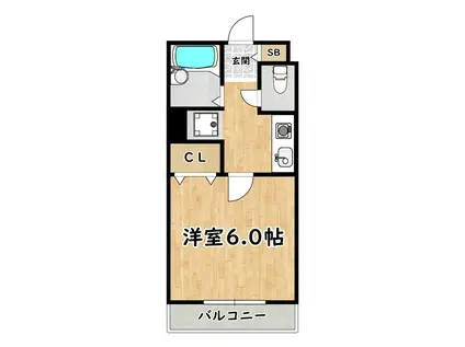 メゾン・シェル(1K/5階)の間取り写真