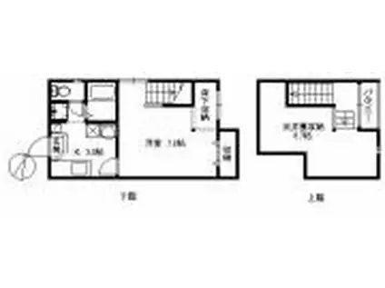 テラシオ周船寺 295(1K/1階)の間取り写真