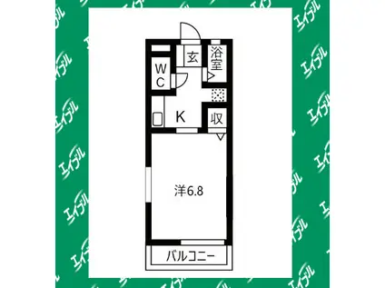 プルミエールメゾン(1K/2階)の間取り写真