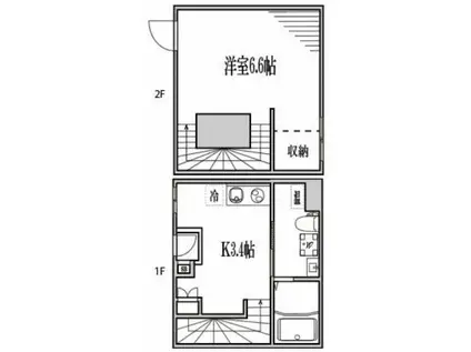 MERCU RESIDENCE ASAKUSA(ワンルーム/1階)の間取り写真