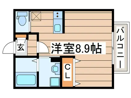 LUXES大和町(ワンルーム/3階)の間取り写真