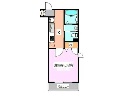 ベレオ尾久(1K/3階)の間取り写真