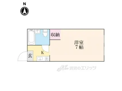 コーポナカジマ(1K/2階)の間取り写真