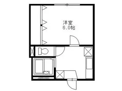 グリーンピア日吉(1K/1階)の間取り写真